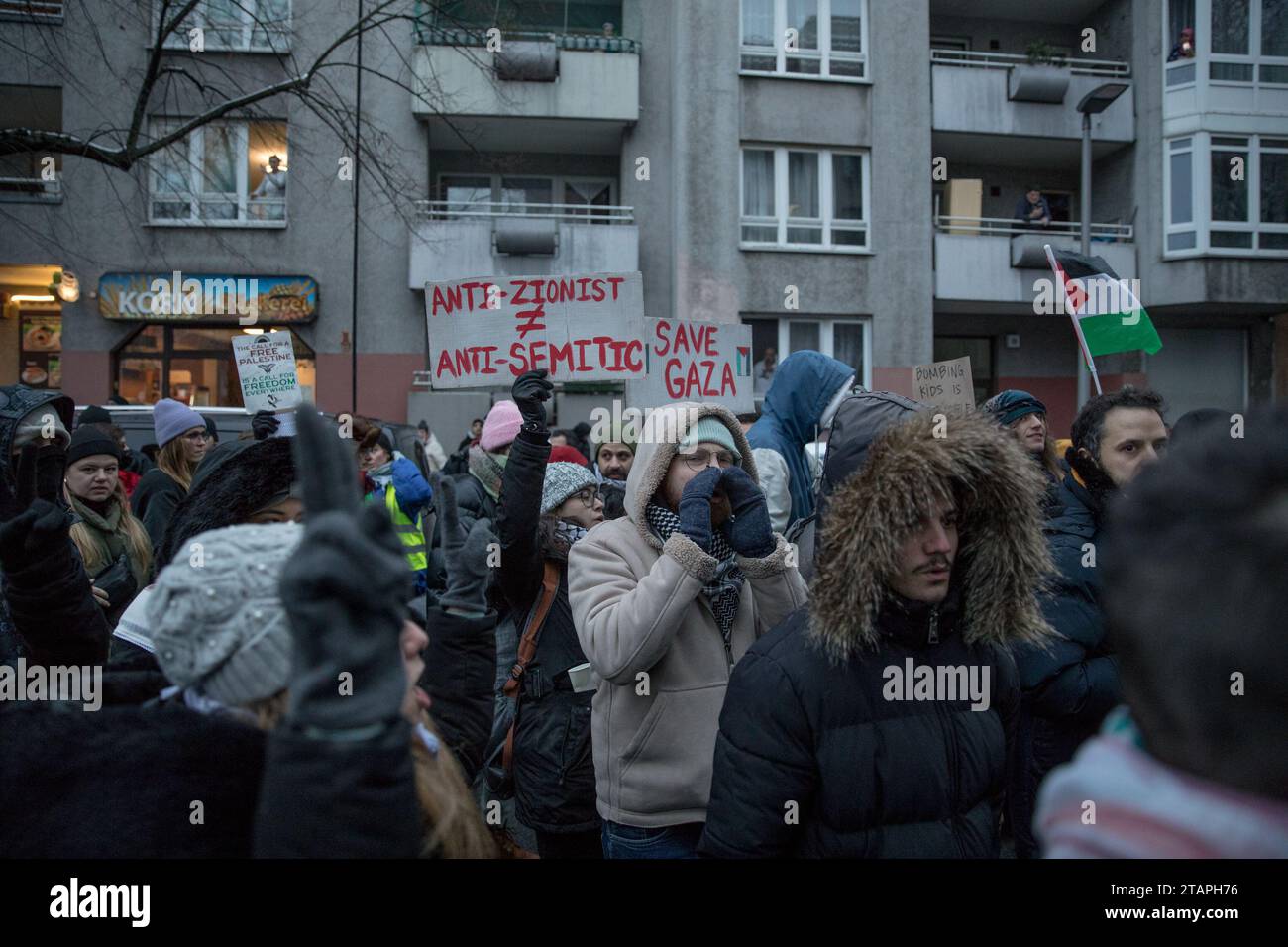 Berlin, Germany. 2nd Dec, 2023. A significant protest unfolded in ...