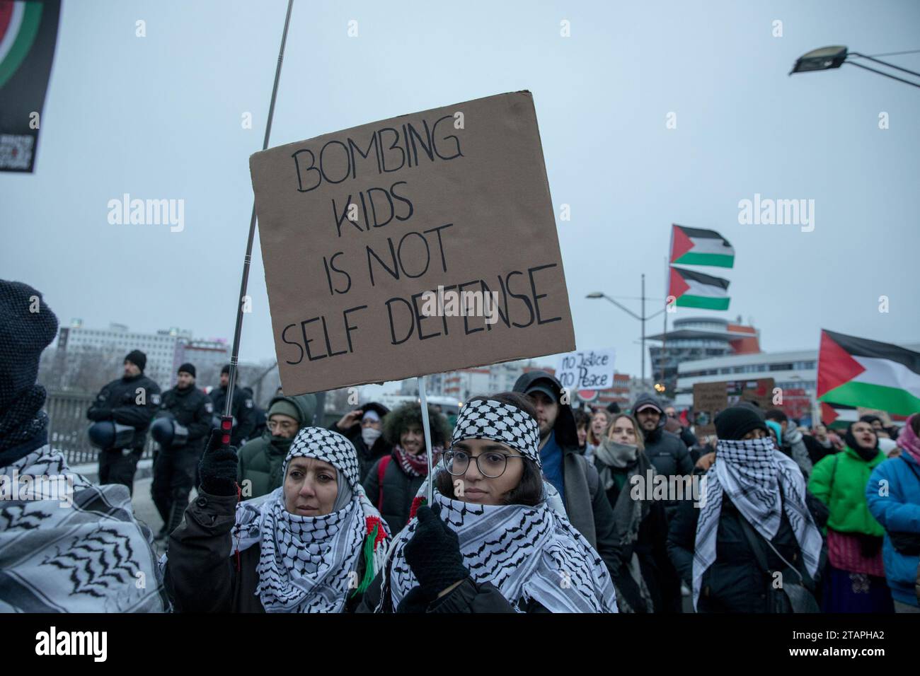 Berlin, Germany. 2nd Dec, 2023. A significant protest unfolded in ...