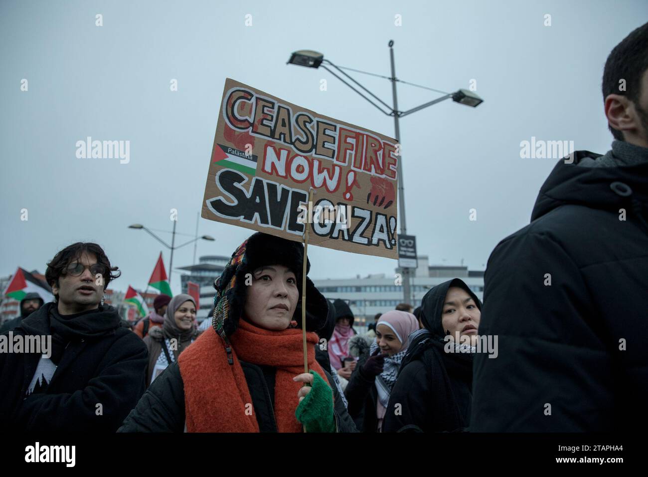 Berlin, Germany. 2nd Dec, 2023. A significant protest unfolded in ...
