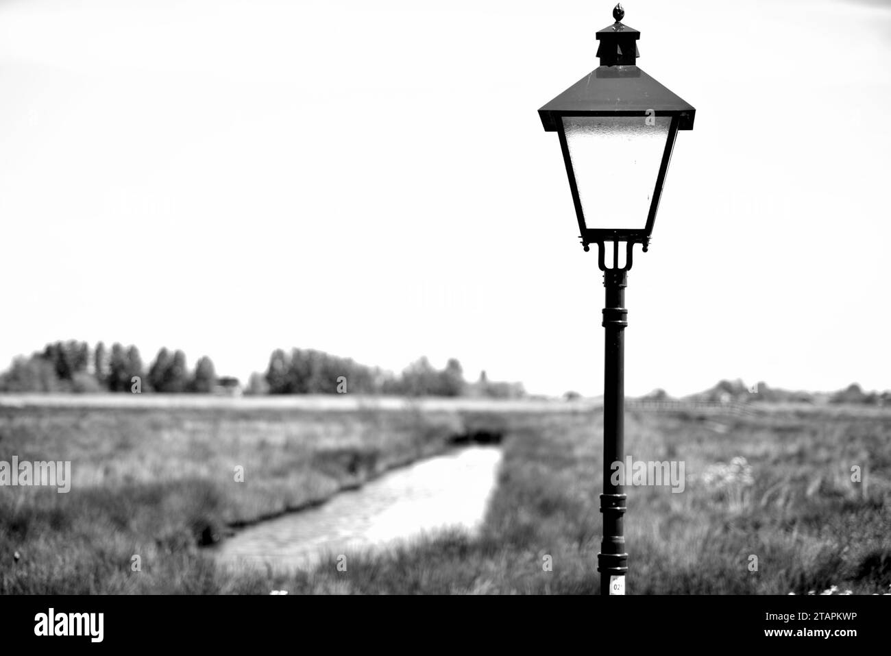 Wood lamp post Black and White Stock Photos & Images - Alamy