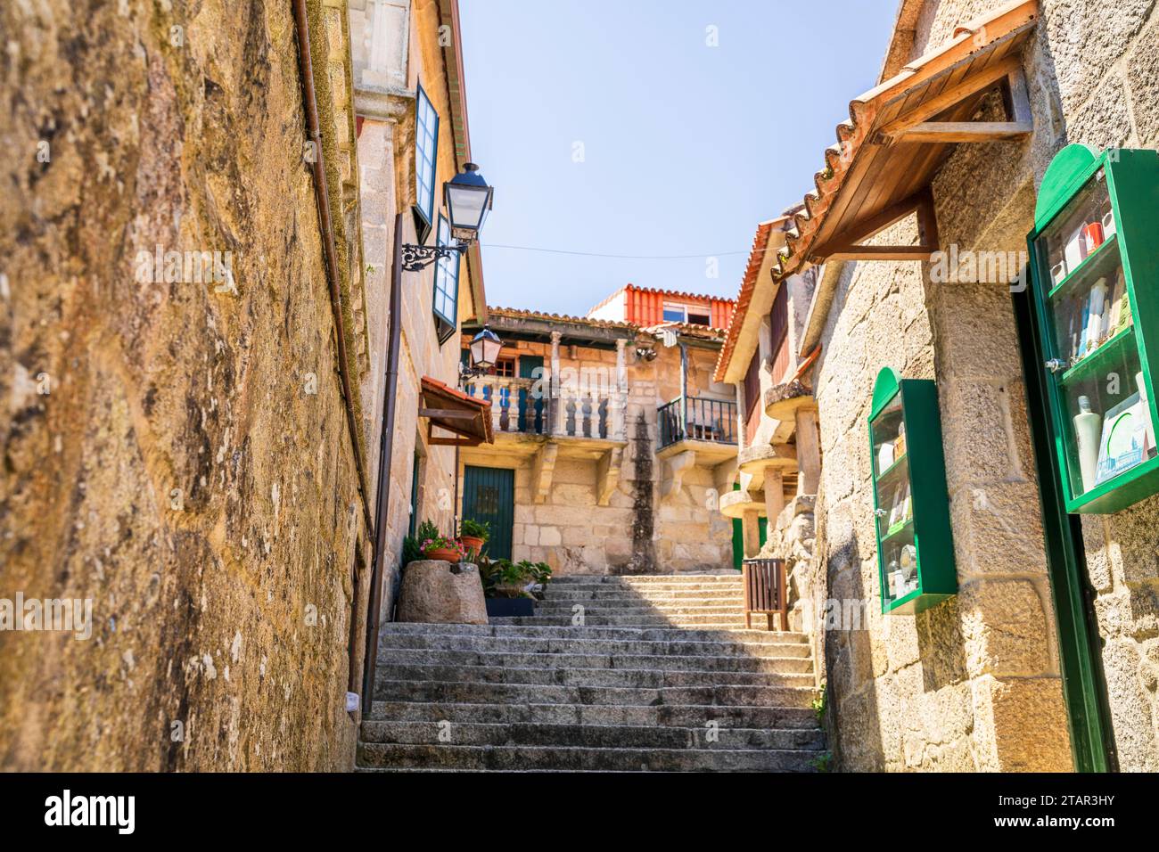 Beautiful old town Combarro, Spain Stock Photo