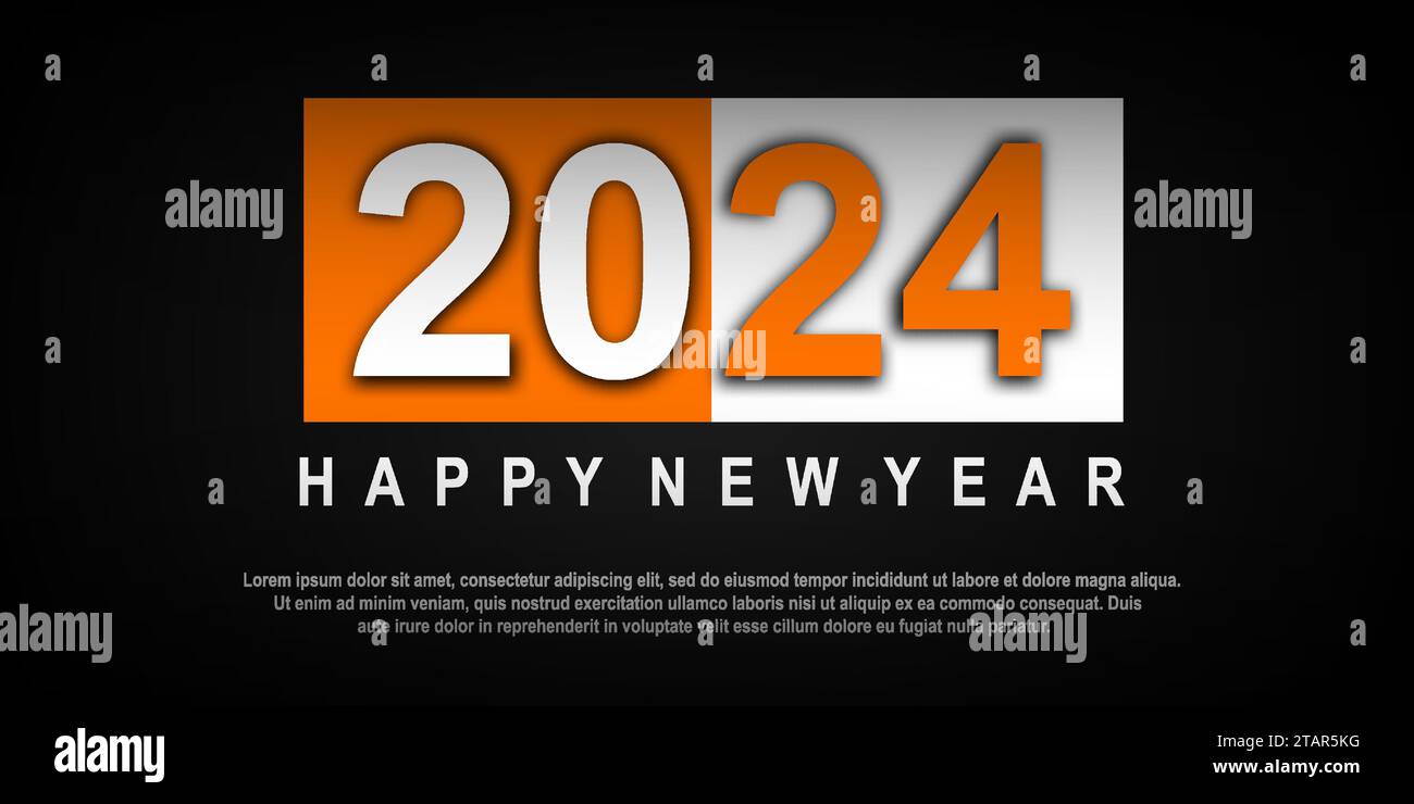 Premium design happy new year 2024. vector illustration Stock Vector ...