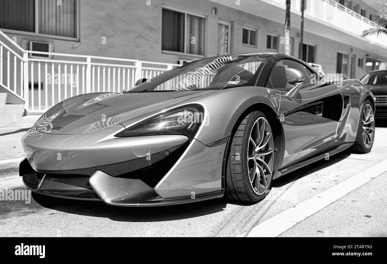 Los Angeles, California USA - April 13, 2021: McLaren Automotive