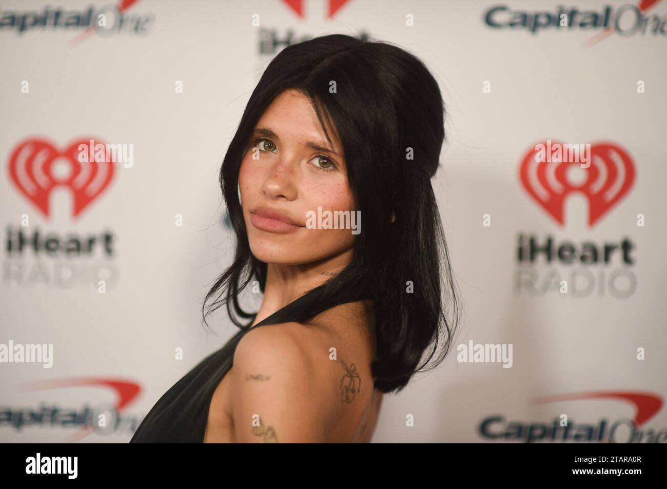 Nessa Barrett arrives at the iHeartRadio Jingle Ball on Friday, Dec. 1