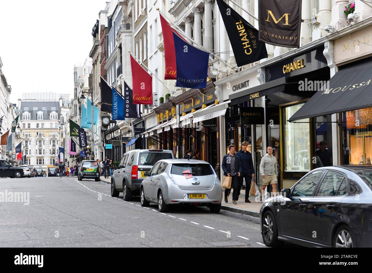 Exclusive Shops, New Bond Street, London, London Region, England, United Kingdom Stock Photo
