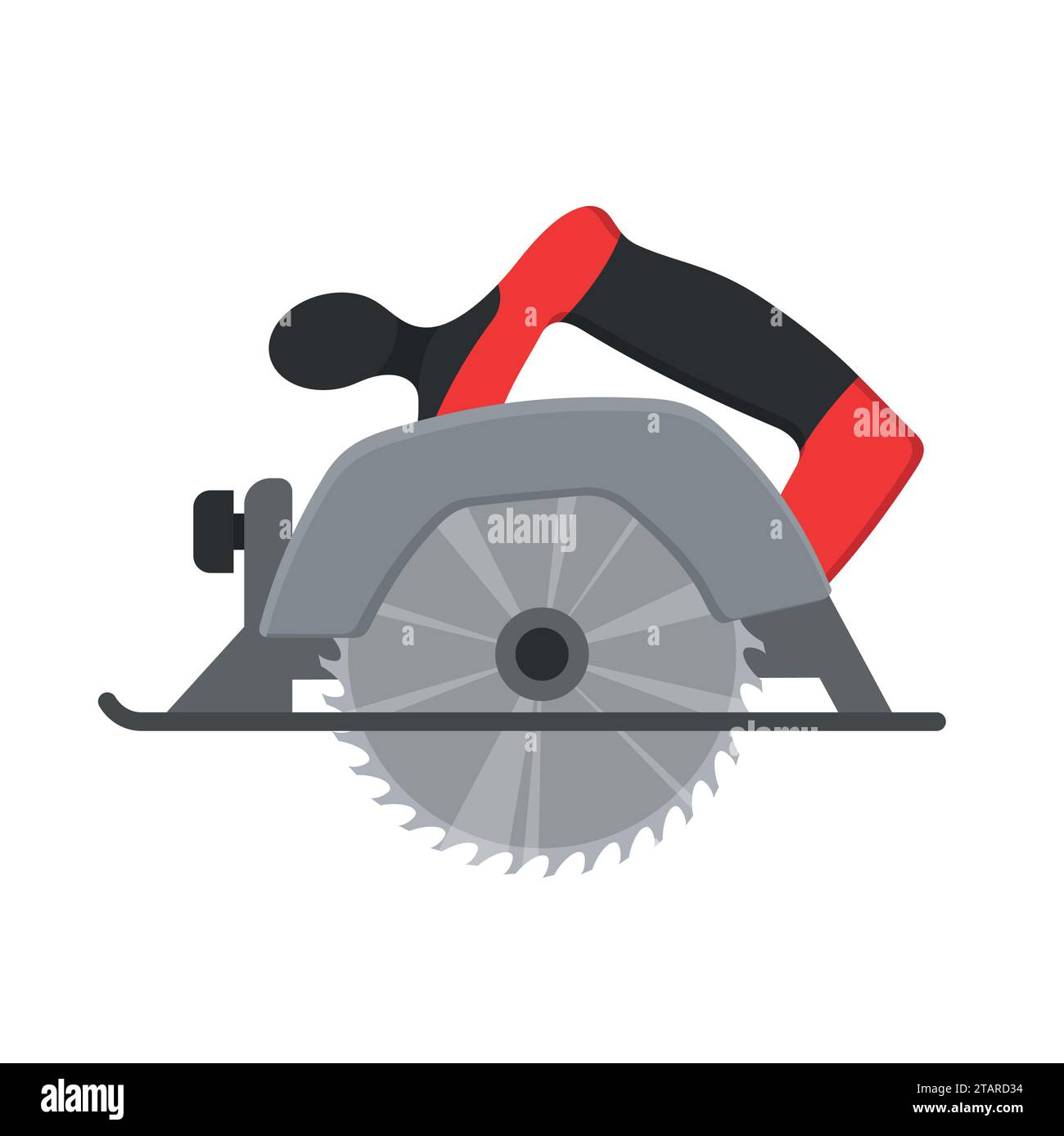 Electric Circular saw wood cutter isolated ot white background