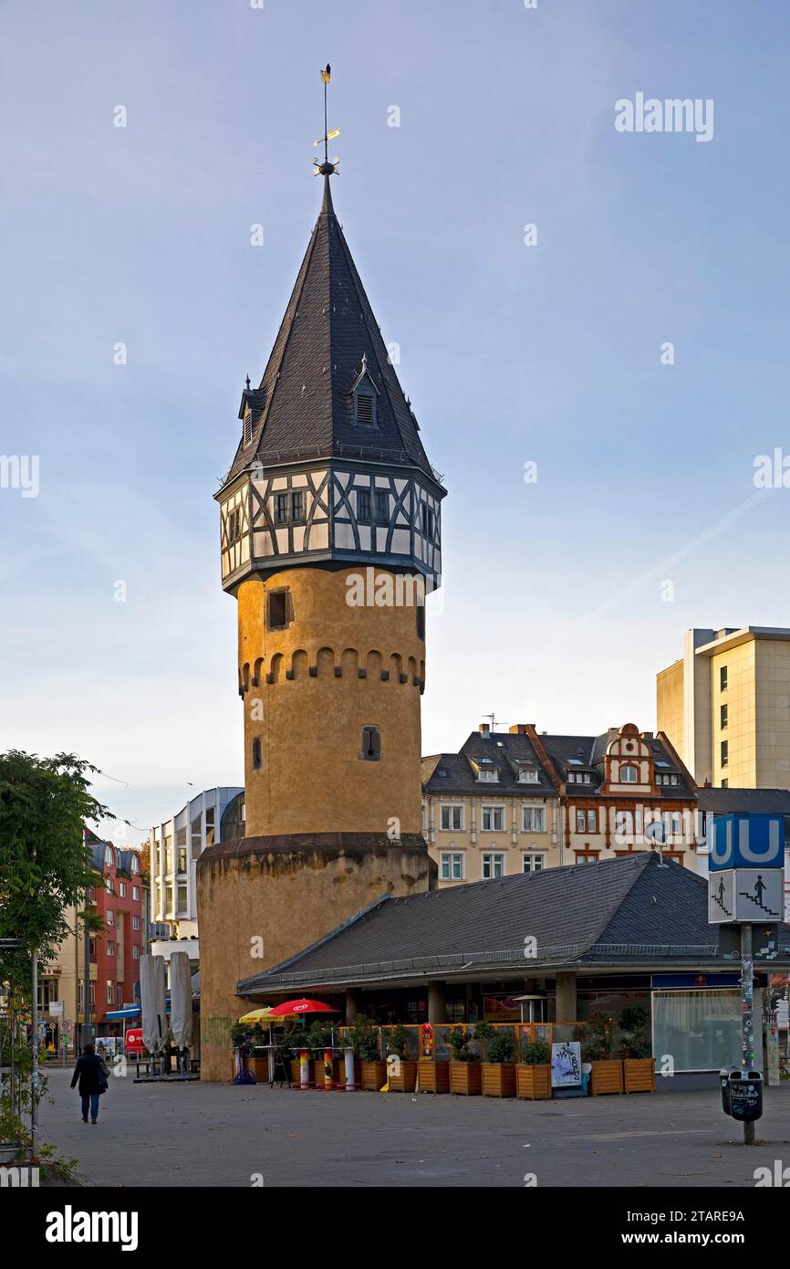 Bockenheimer Warte, 15th century waiting tower with underground station of the same name