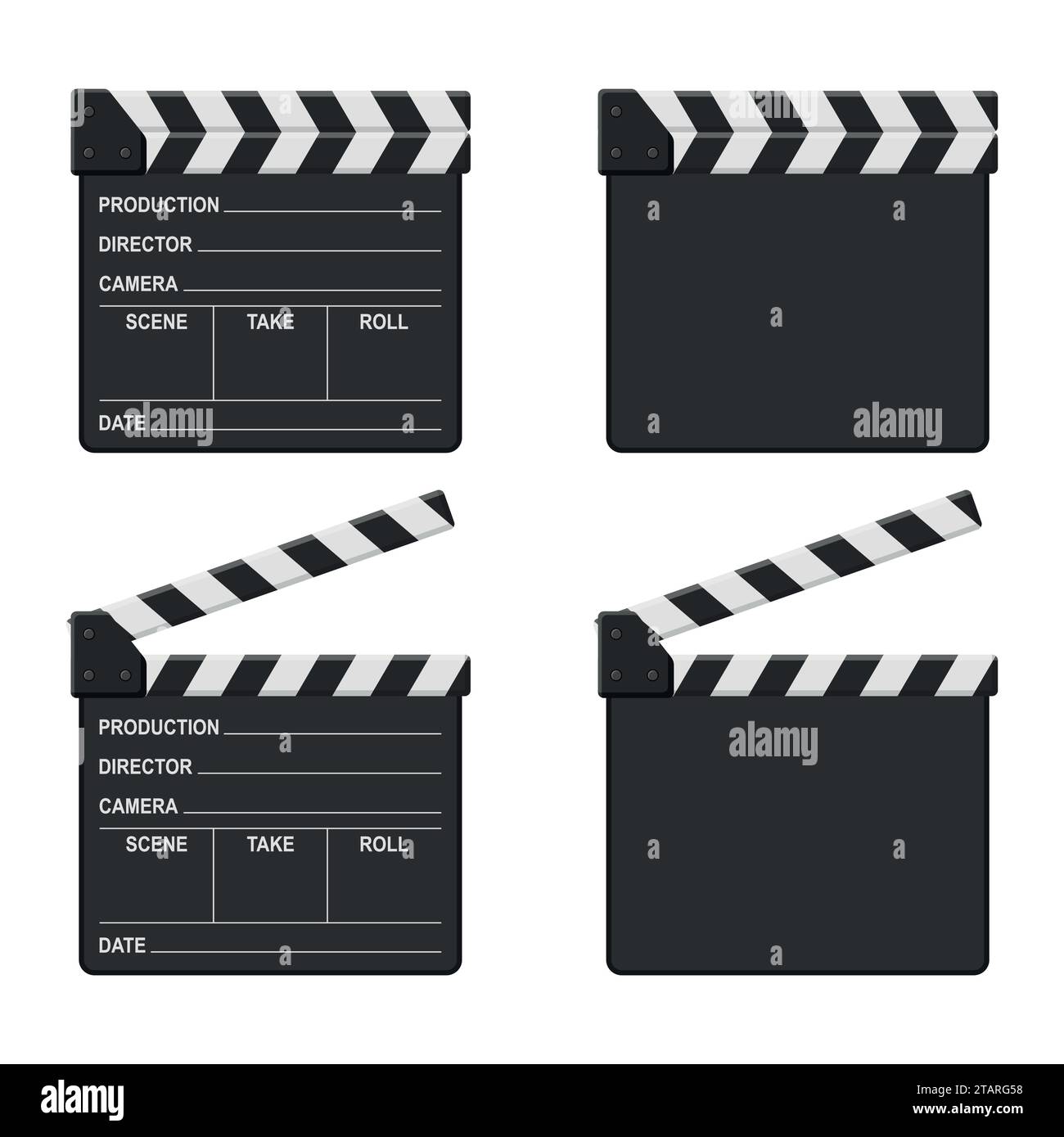Empty Movie Clapper Board Stock Photo - Download Image Now - Film