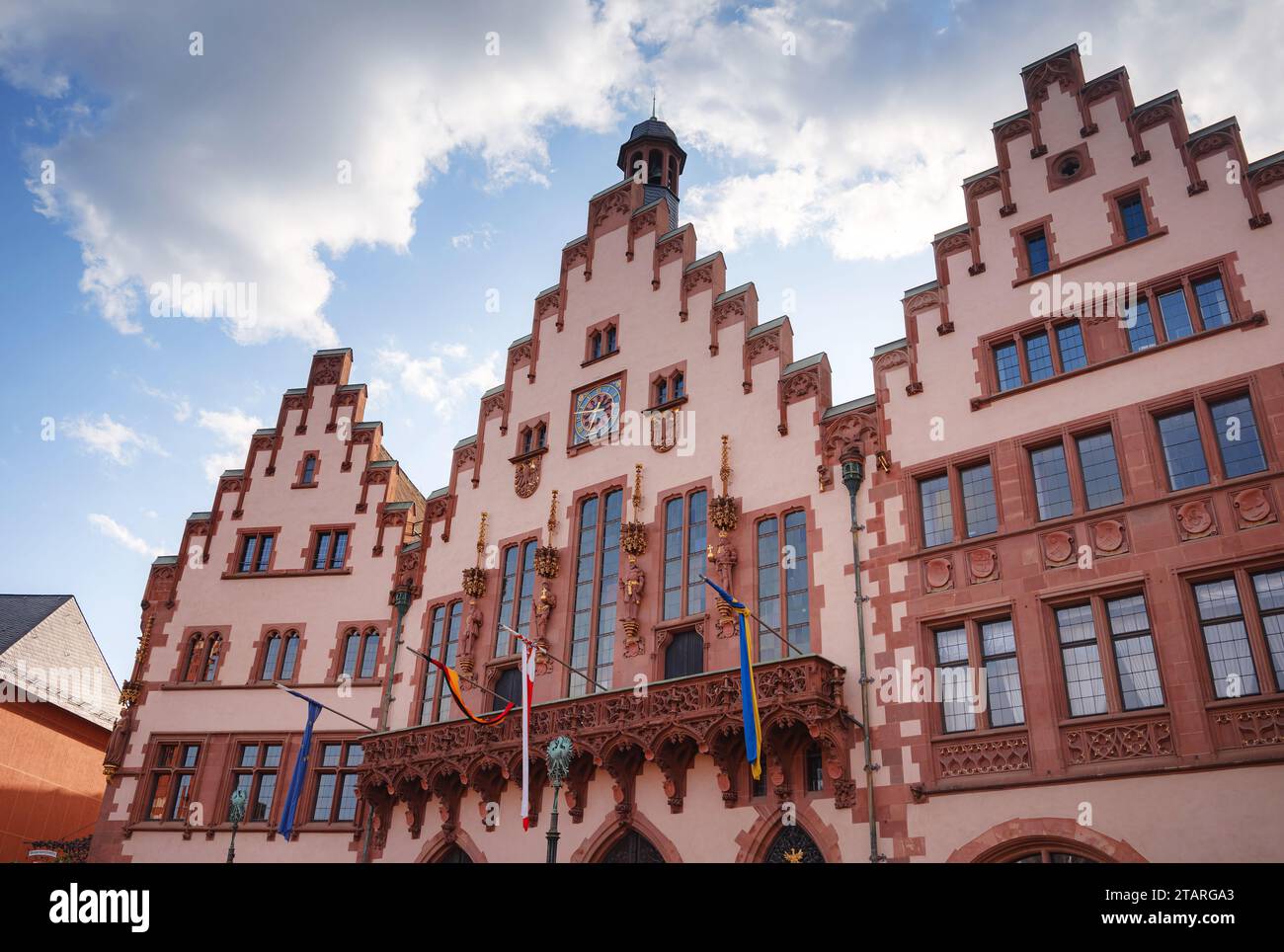 Frankfurt am Main, Germany - May 5, 2023: medieval Roemer building ...