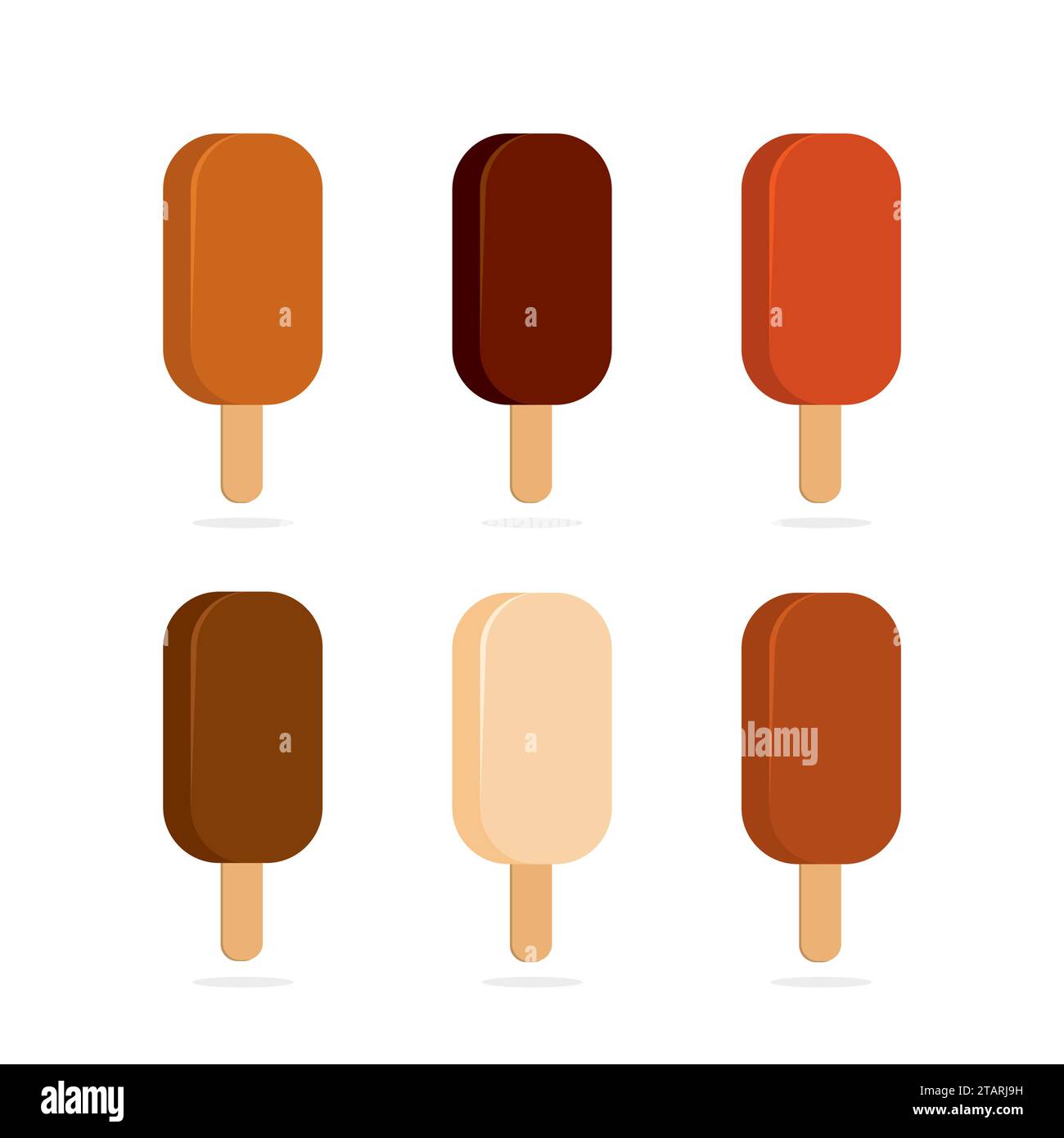 Sweet cold ice cream set and tasty frozen ice cream collection vector ...