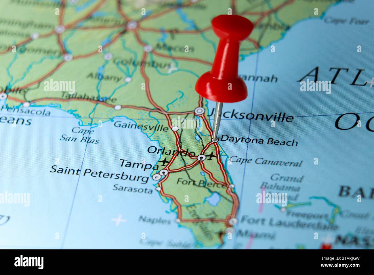 Daytona beach florida map hires stock photography and images Alamy
