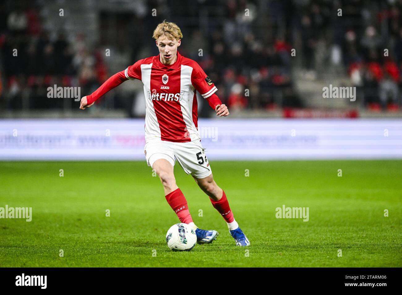 Antwerp, Belgium. 02nd Dec, 2023. Antwerp's Kobe Corbanie pictured in