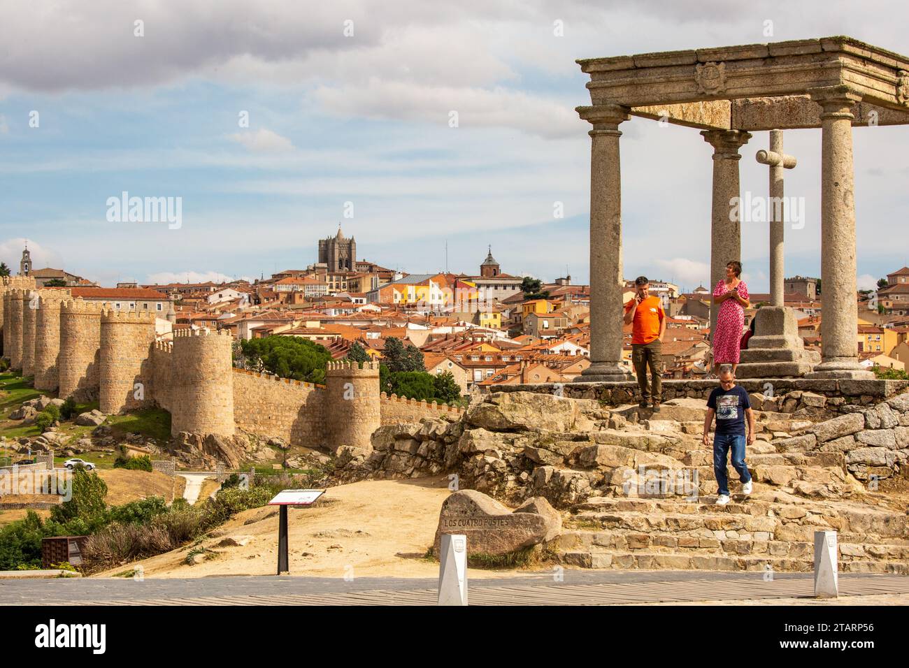 The Mirador Los Cuatro Postes or the four posts a ancient monument