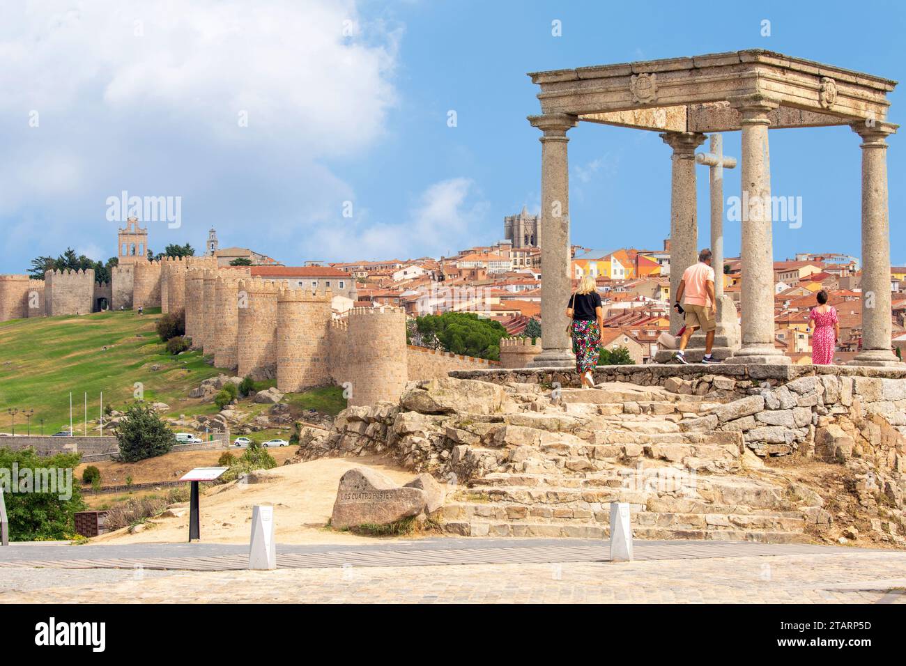 The Mirador Los Cuatro Postes or the four posts a ancient monument