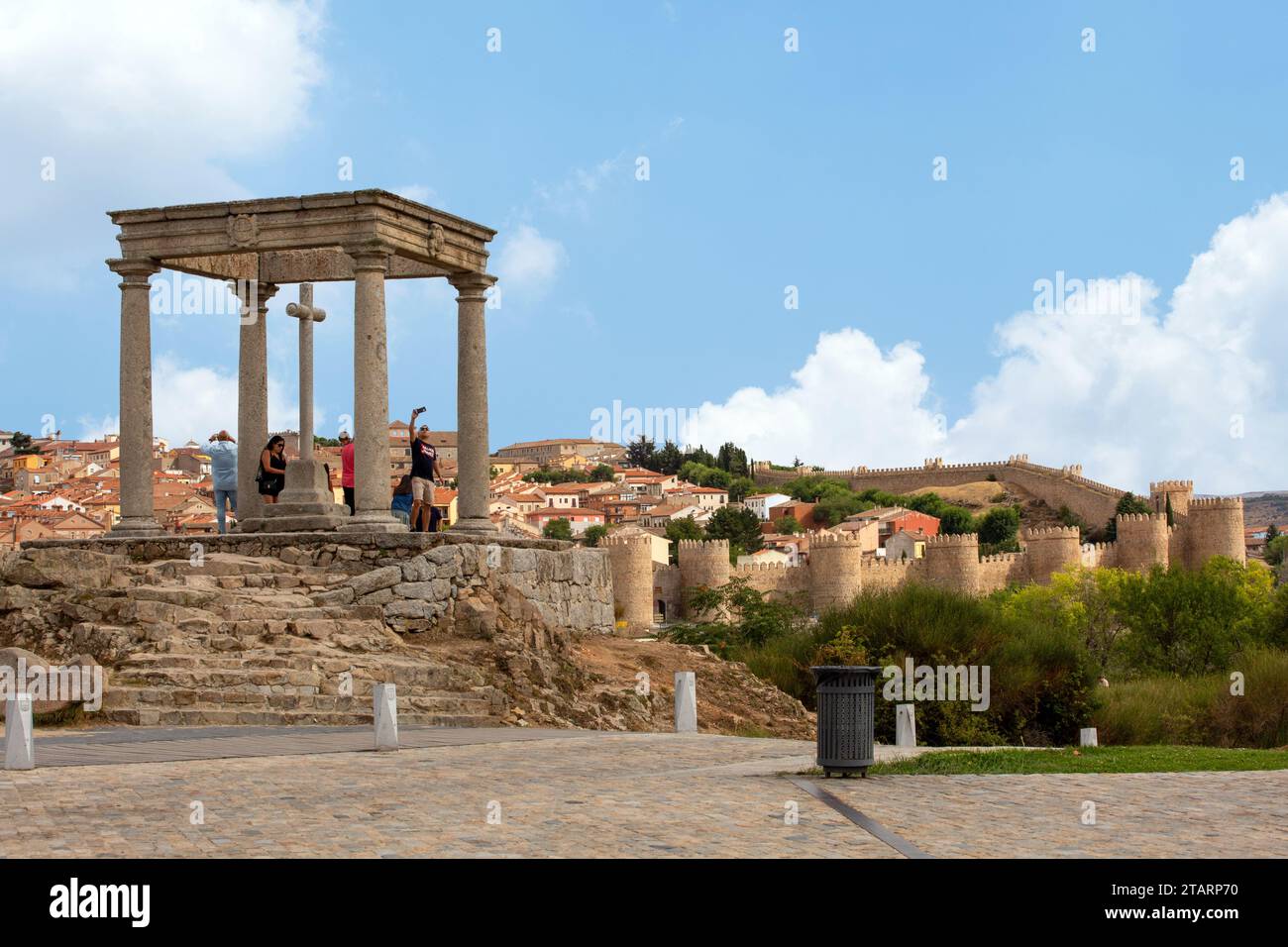 The Mirador Los Cuatro Postes or the four posts a ancient monument