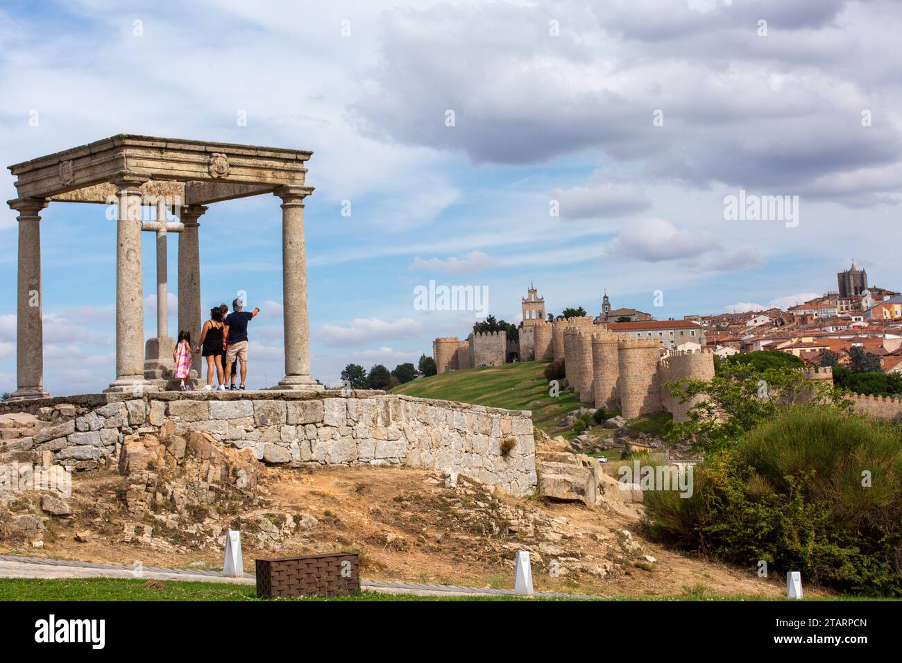 The Mirador Los Cuatro Postes or the four posts a ancient monument