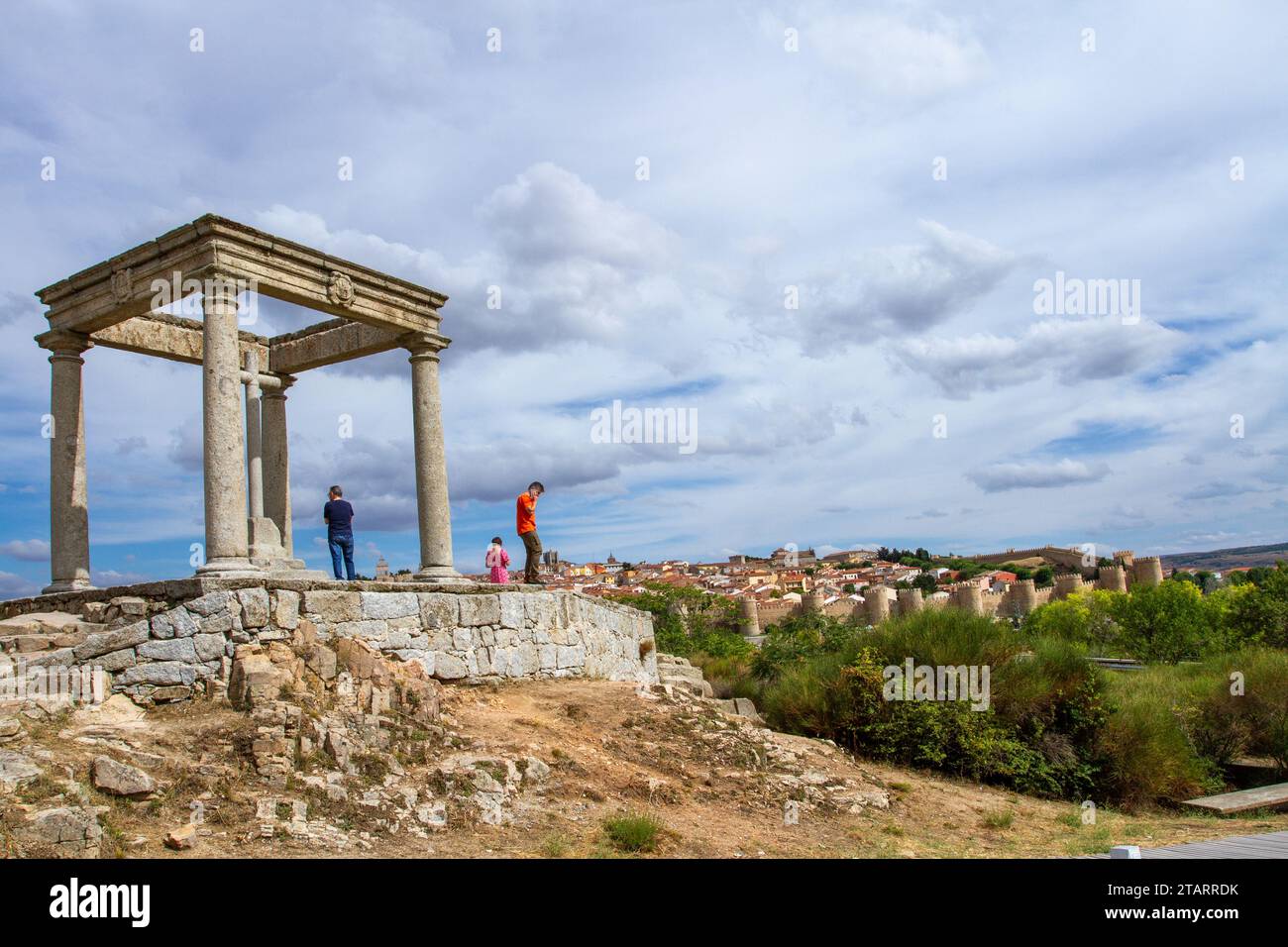 The Mirador Los Cuatro Postes or the four posts a ancient monument