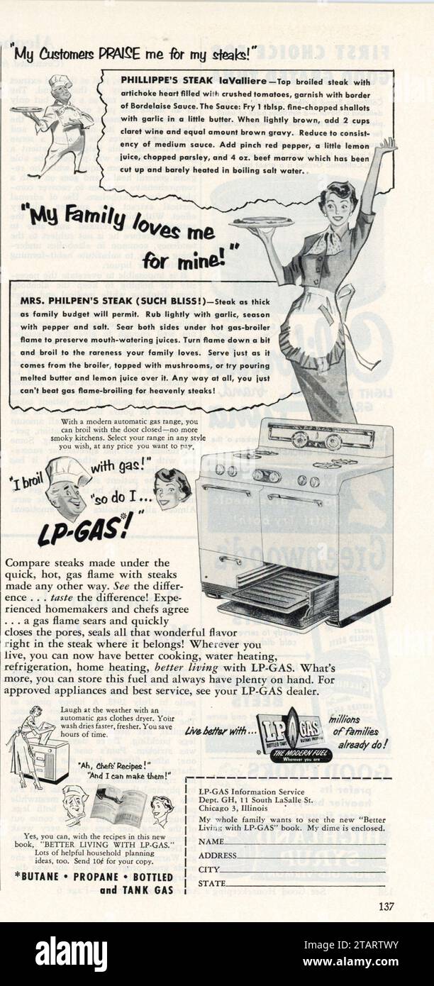 Vintage "Good Housekeeping" Magazine January 1953 issue Advert, United