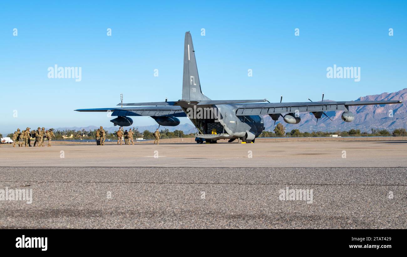 Airmen assigned to the 943d Rescue Group board a 920th Rescue Wing HC ...