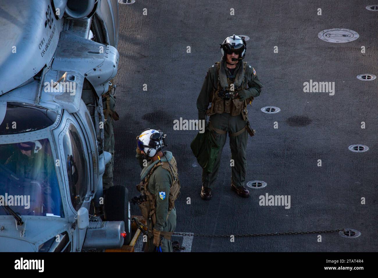 PACIFIC OCEAN (Nov. 30, 2023) Capt. Pete Riebe, commanding officer of ...