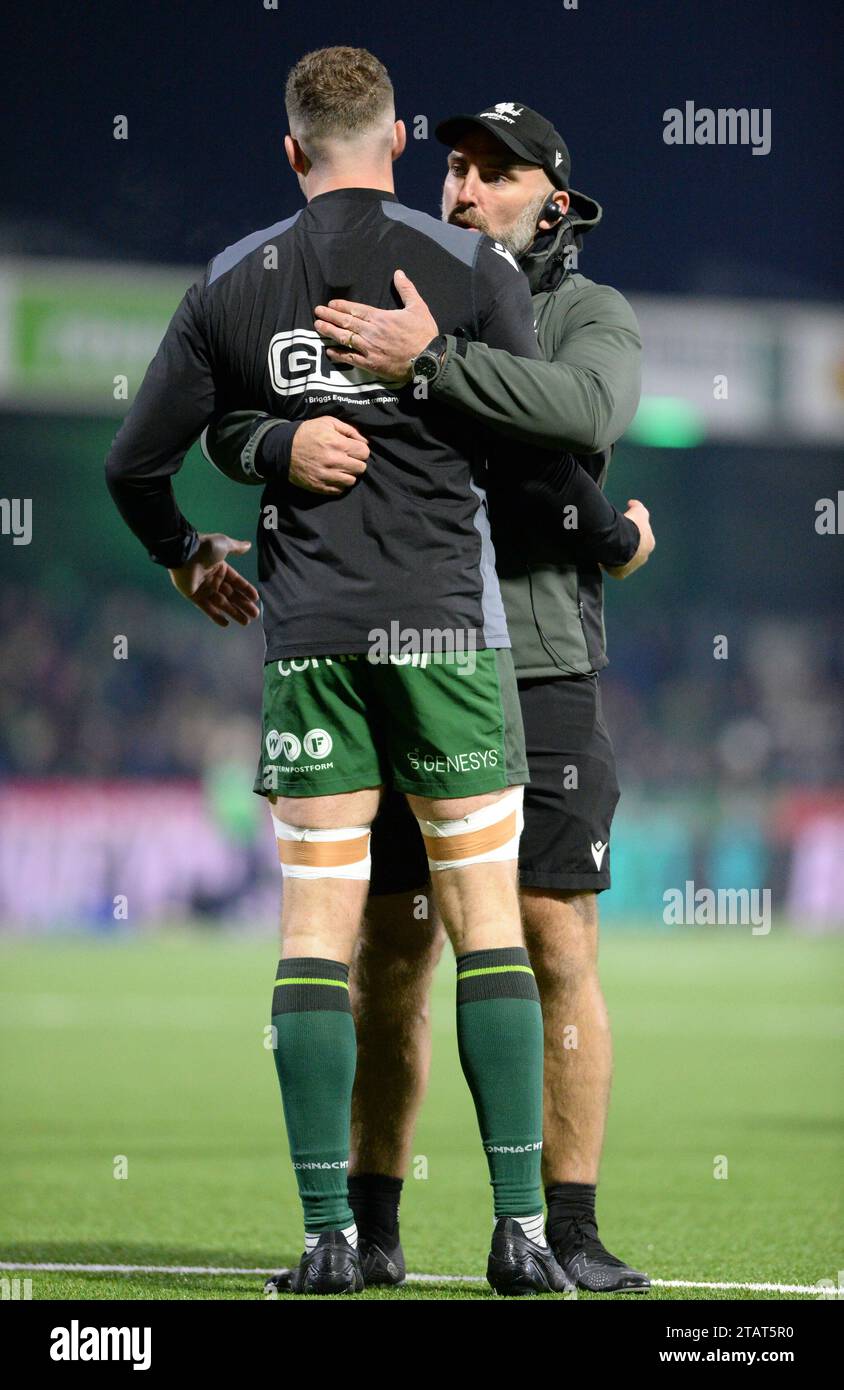 Galway, Ireland. 2nd Dec, 2023. Connacht Lineout & Maul Coach John