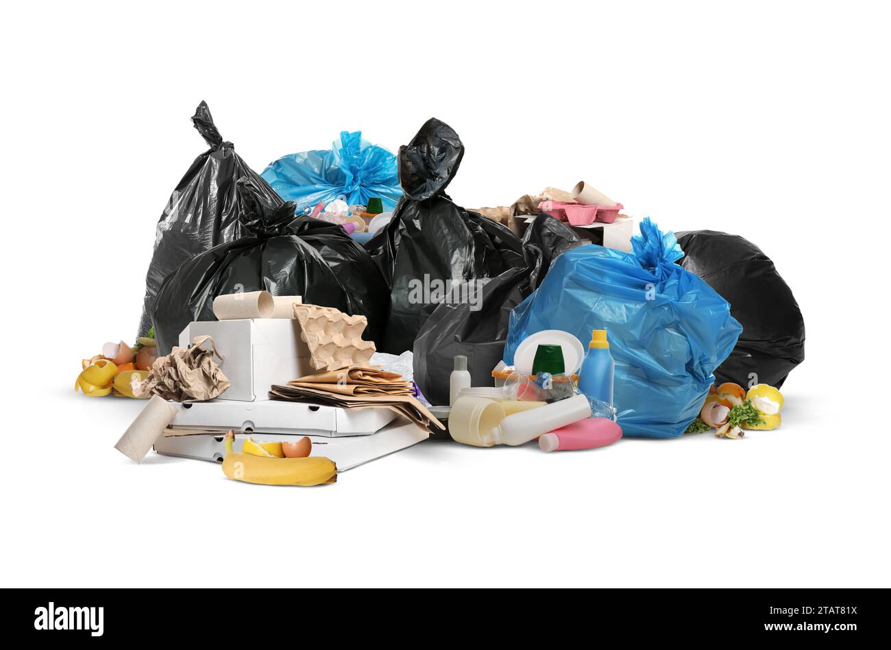 https://c8.alamy.com/comp/2TAT81X/environment-garbage-and-pile-of-plastic-bags-on-white-background-2TAT81X.jpg