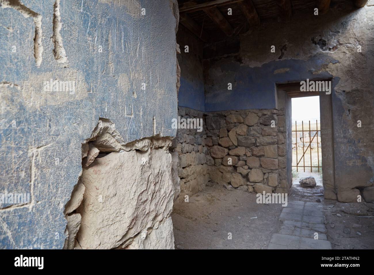 Erebuni Fortress in Yerevan, Aremenia, a former outpost of the Urartu Kingdom Stock Photo