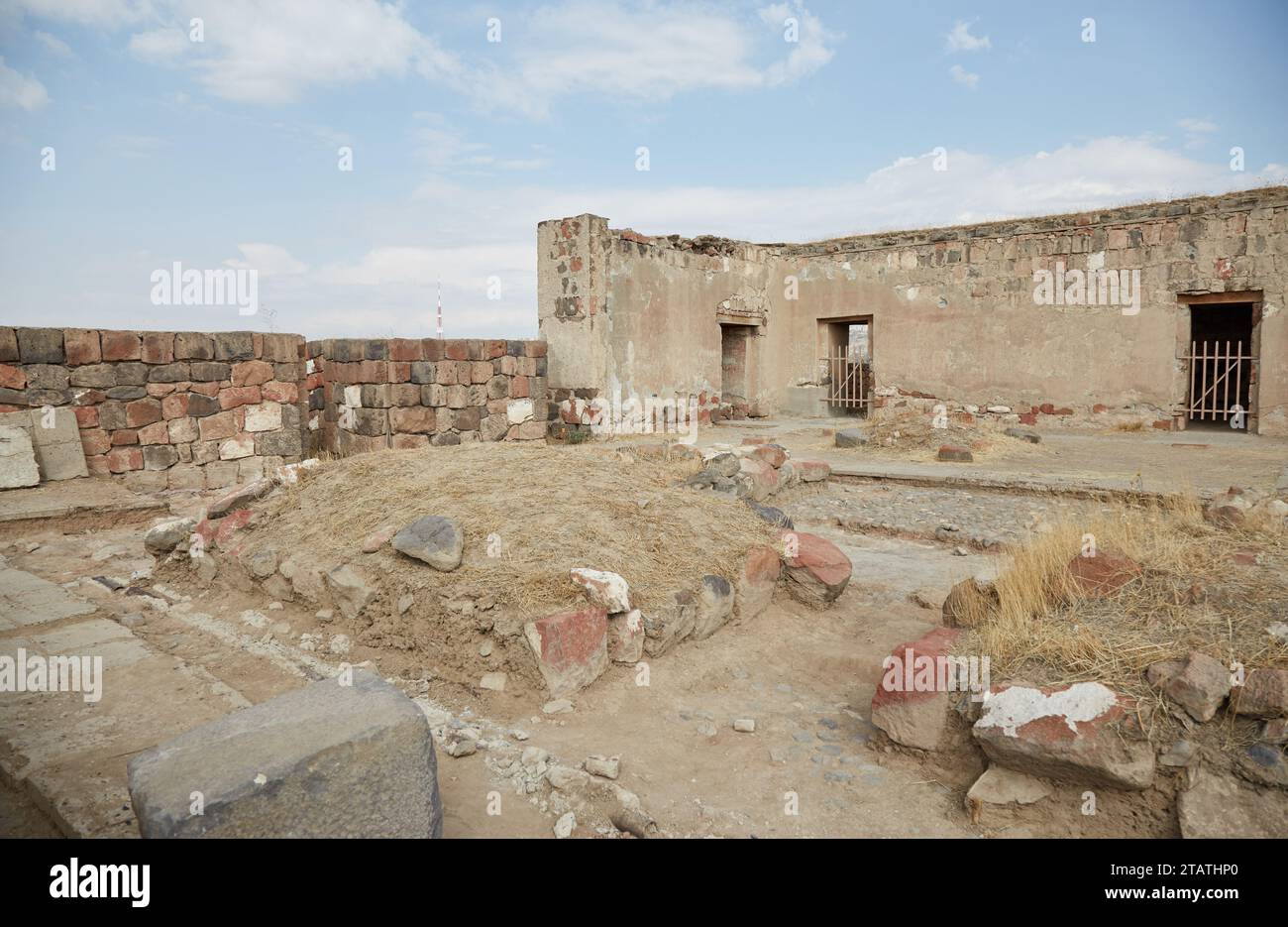 Erebuni Fortress in Yerevan, Aremenia, a former outpost of the Urartu Kingdom Stock Photo