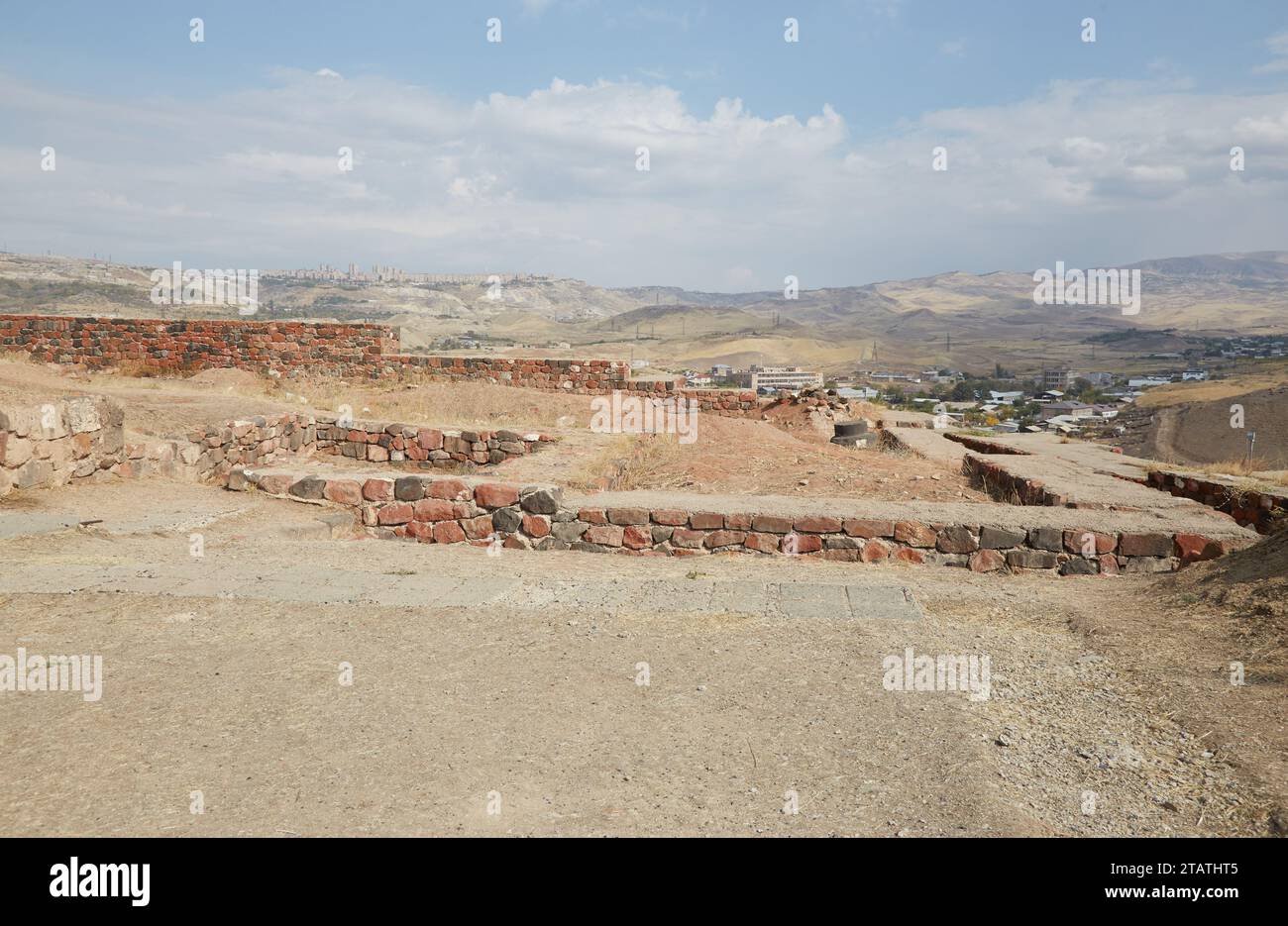 Erebuni Fortress in Yerevan, Aremenia, a former outpost of the Urartu Kingdom Stock Photo