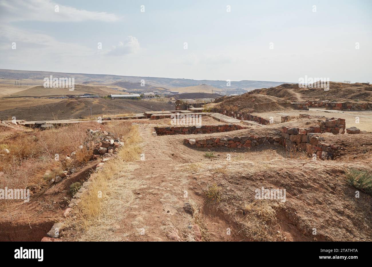 Erebuni Fortress in Yerevan, Aremenia, a former outpost of the Urartu Kingdom Stock Photo