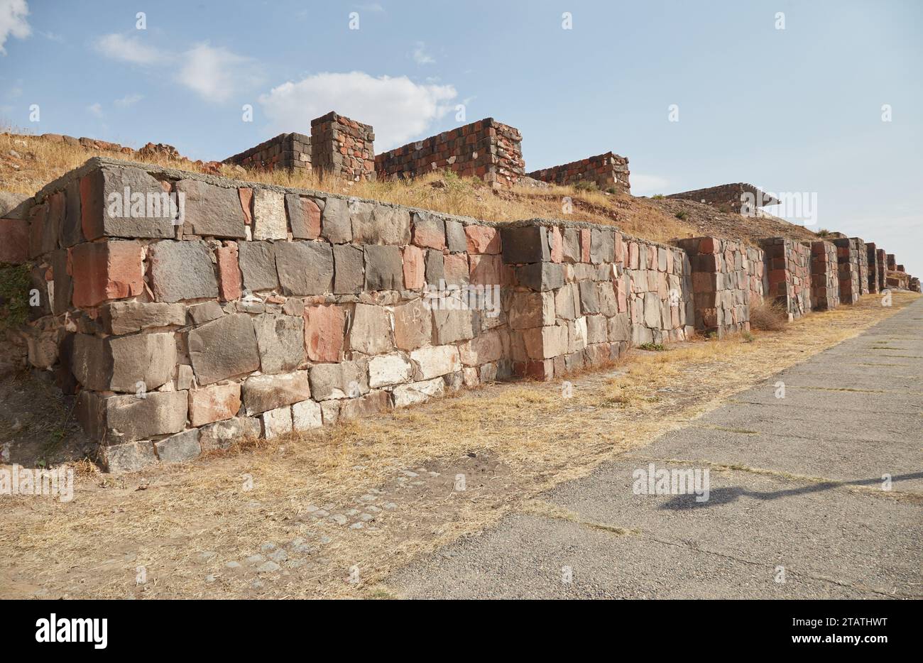 Erebuni Fortress in Yerevan, Aremenia, a former outpost of the Urartu Kingdom Stock Photo