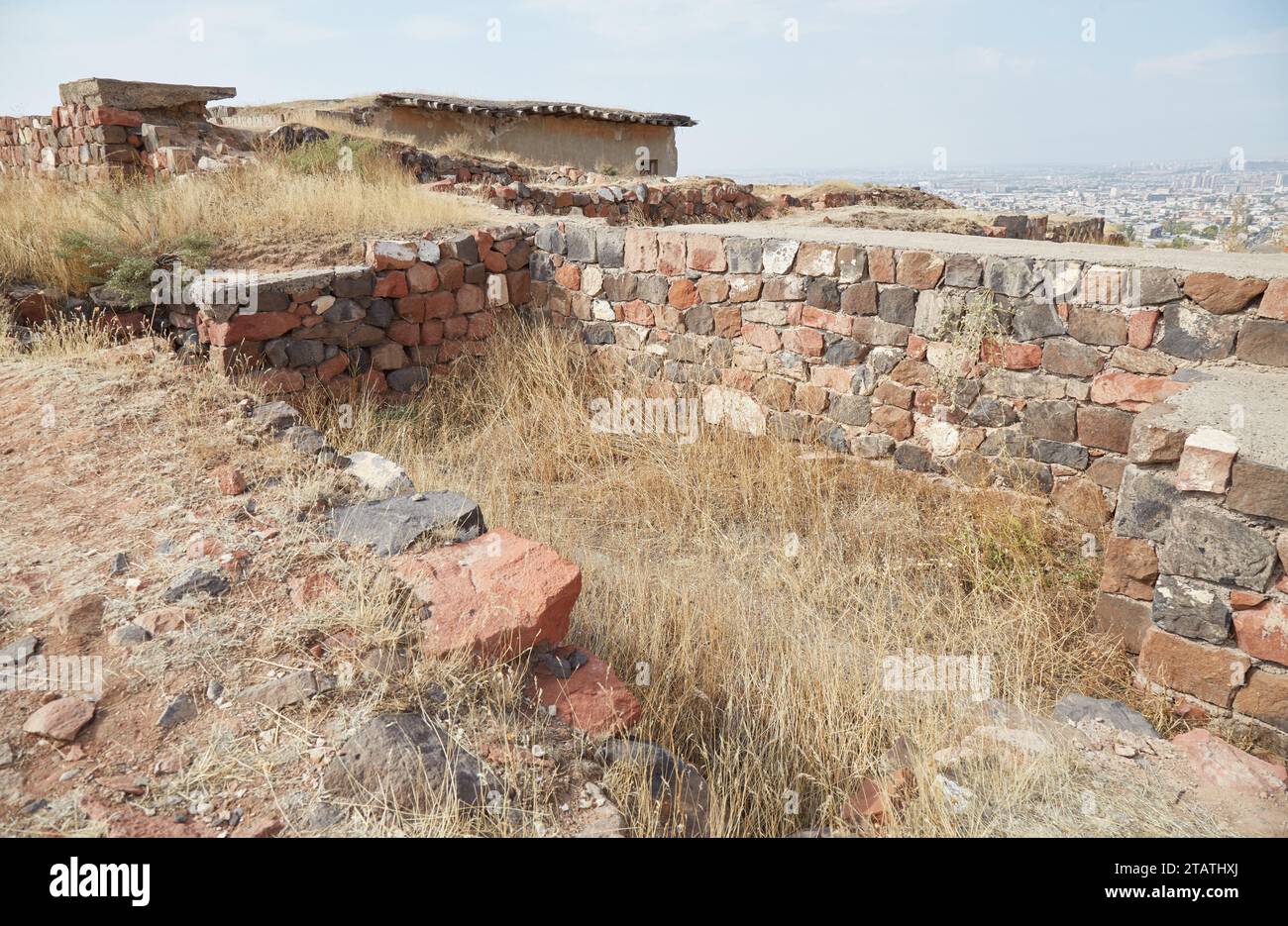 Erebuni Fortress in Yerevan, Aremenia, a former outpost of the Urartu Kingdom Stock Photo