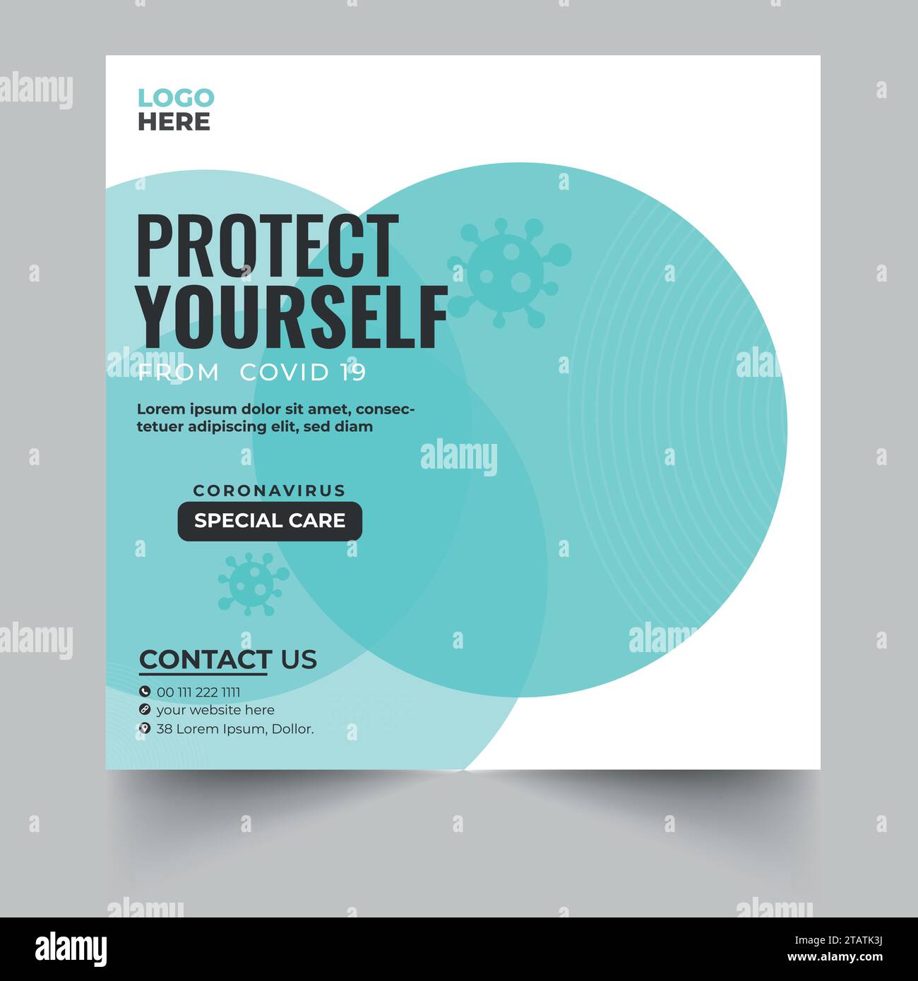 Professional medical healthcare service Social Media Post Template ...