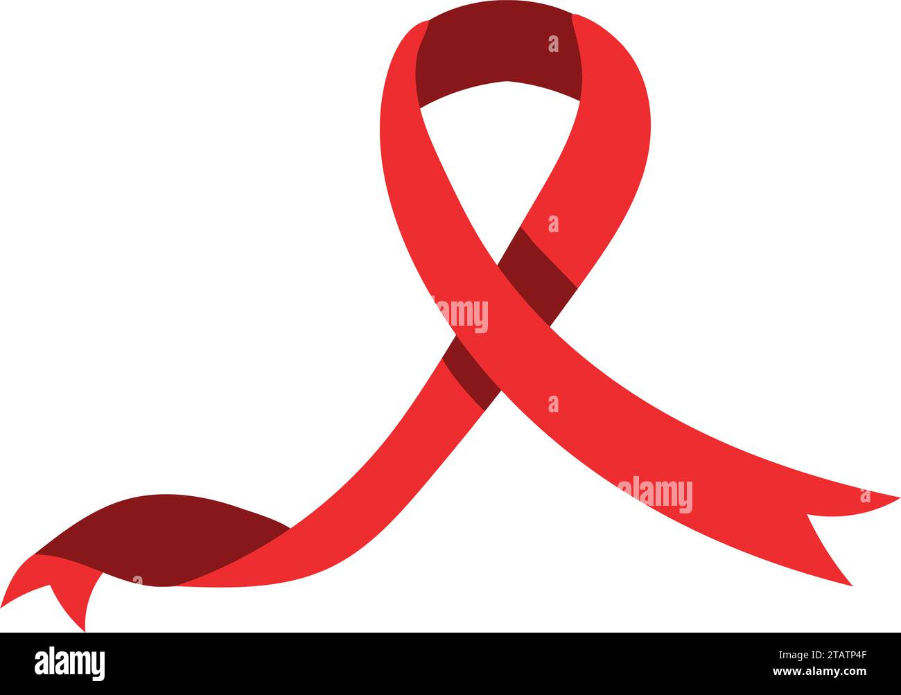 aids day red ribbon vector isolated Stock Vector Image & Art - Alamy