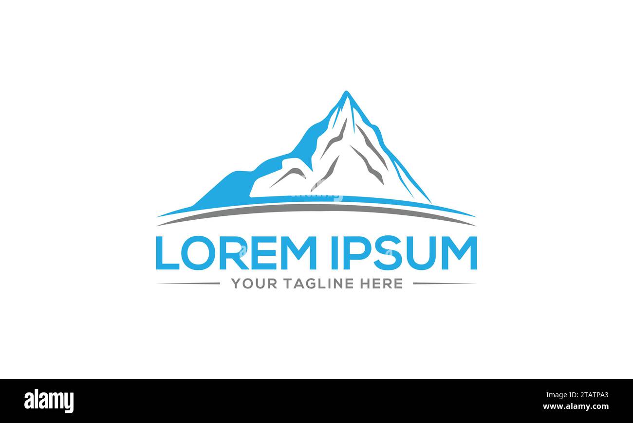 Mountain Logo Design Unique and Modern Logo Design Stock Vector
