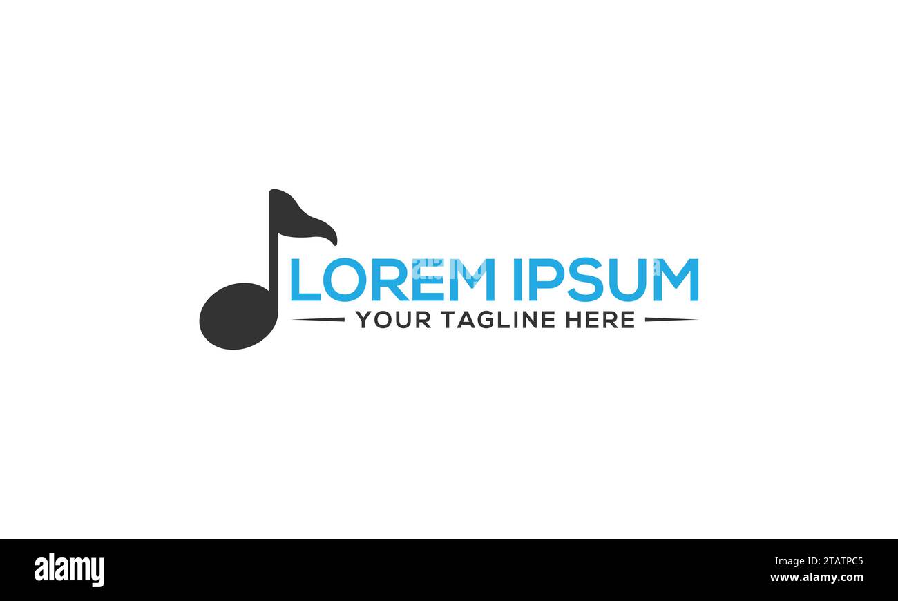 Music Logo Design Creative and Modern Logo Design Stock Vector