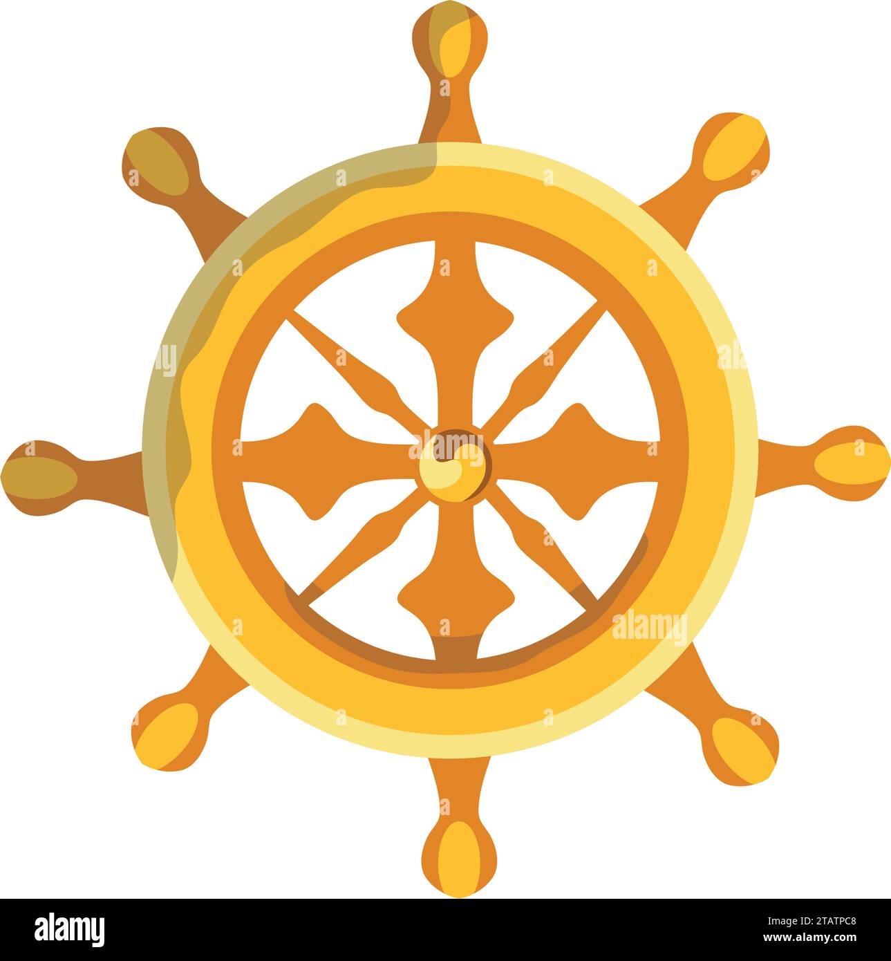 golden rudder illustration vector isolated Stock Vector Image & Art - Alamy