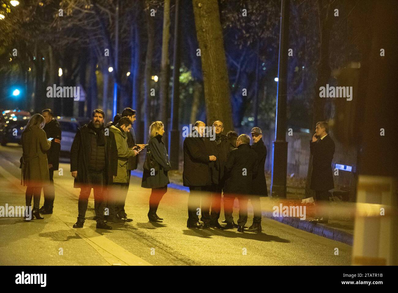 Paris, France. 03rd Dec, 2023. Terrorist knife attack near the Bir Hakeim bridge and Quai de Grenelle, where one person of German origin is dead and two injured. Armand R., who is believed to have carried out the attack, was known to French intelligence services. The suspect reportedly shouted 'Allah akbar' before being arrested. Paris, France on December 3, 2023. Photo by Florian Poitout/ABACAPRESS.COM Credit: Abaca Press/Alamy Live News Stock Photo