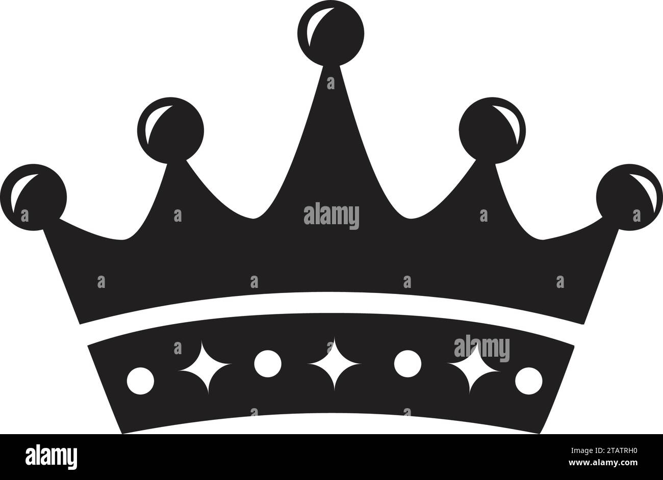King's Crown Black and White Stock Vector Image & Art Alamy