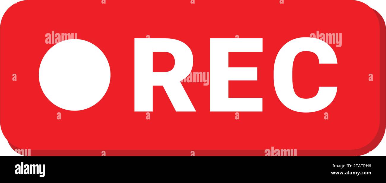 Record Label Design On Video Stock Vector
