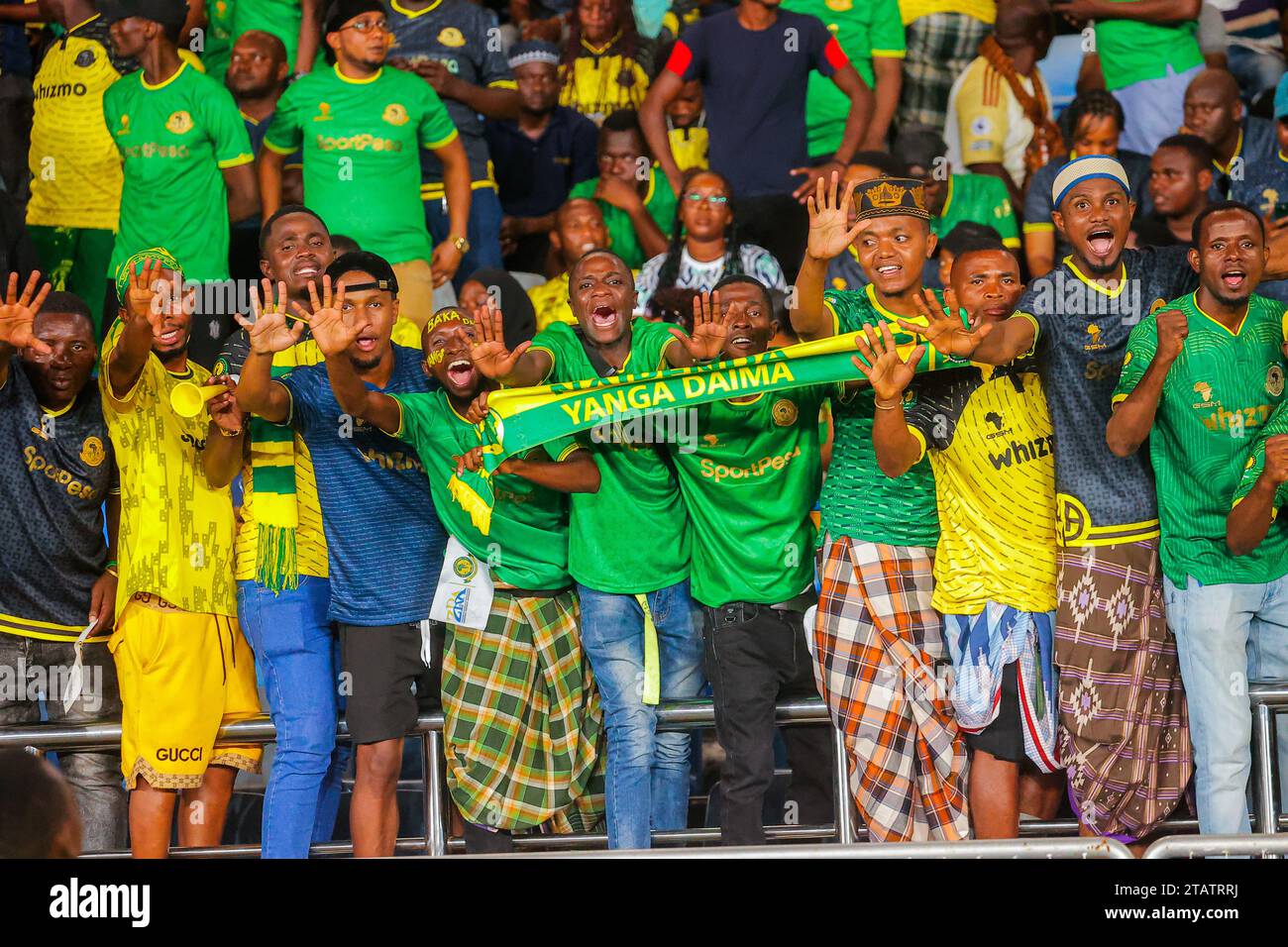 DAR ES SALAAM, TUNISIA – DECEMBER 2: Young Africans Fans During The Caf ...