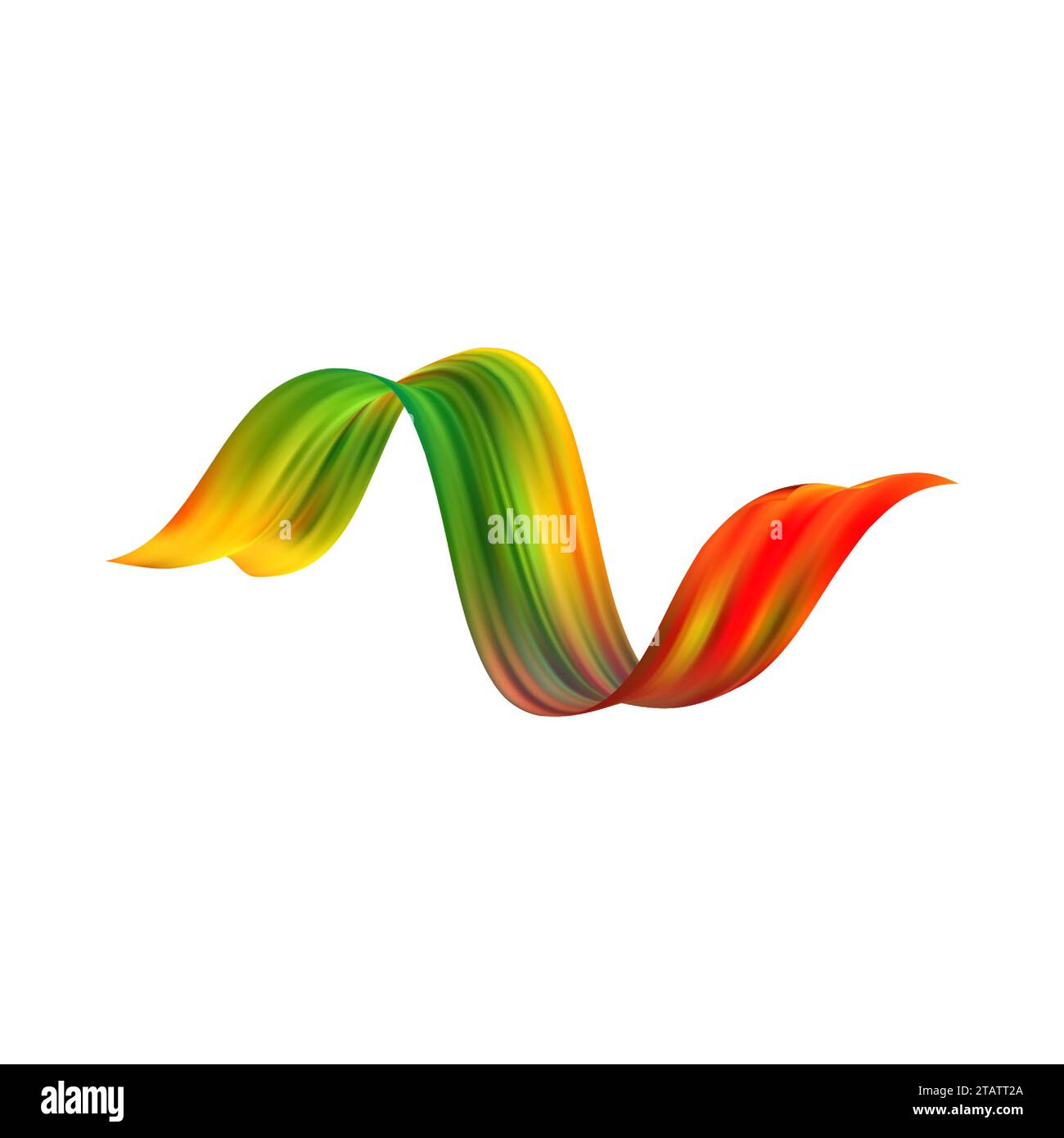 3d Brushstroke gradient texture brush Stock Vector