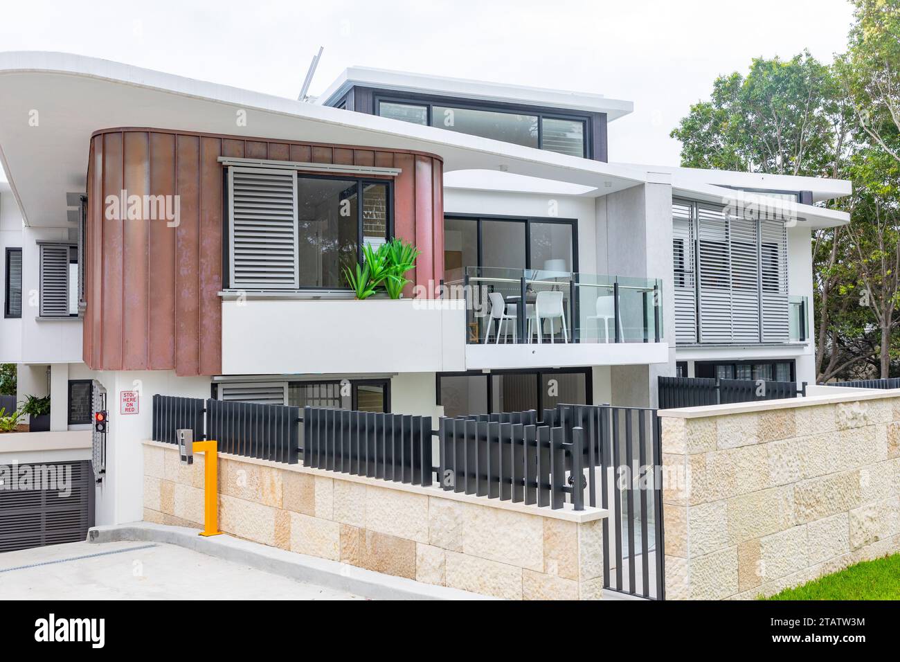 Australia, new housing and apartment development in Mona Vale on Sydney