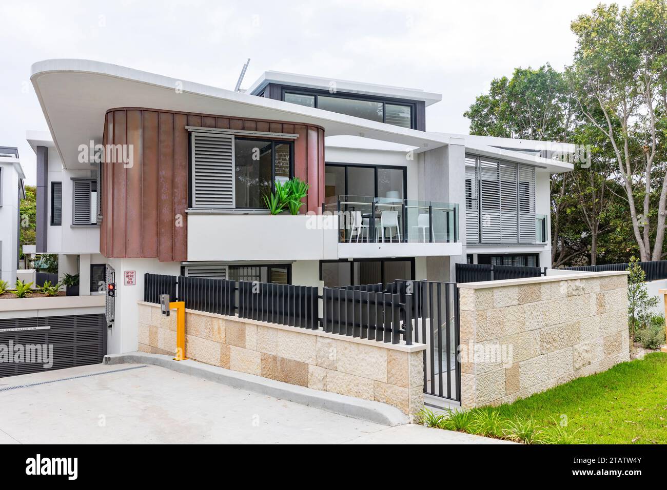 Australia, new housing and apartment development in Mona Vale on Sydney