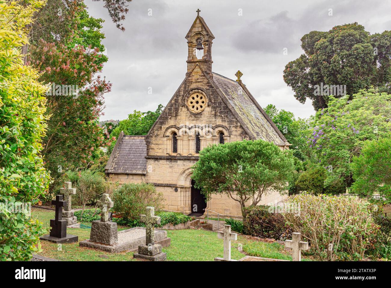 Belvedere Estate, Knysna, South Africa - November 29th 2023 - Photo of Holy Trinity Anglican church at Belvedere near Knysna, South Africa Stock Photo