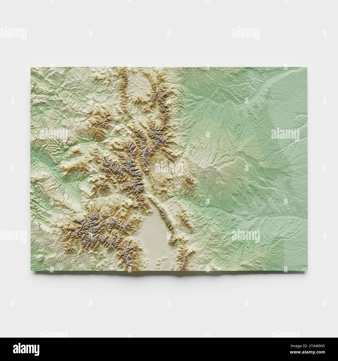 Colorado Topographic Relief Map - 3D Rendering Stock Photo - Alamy