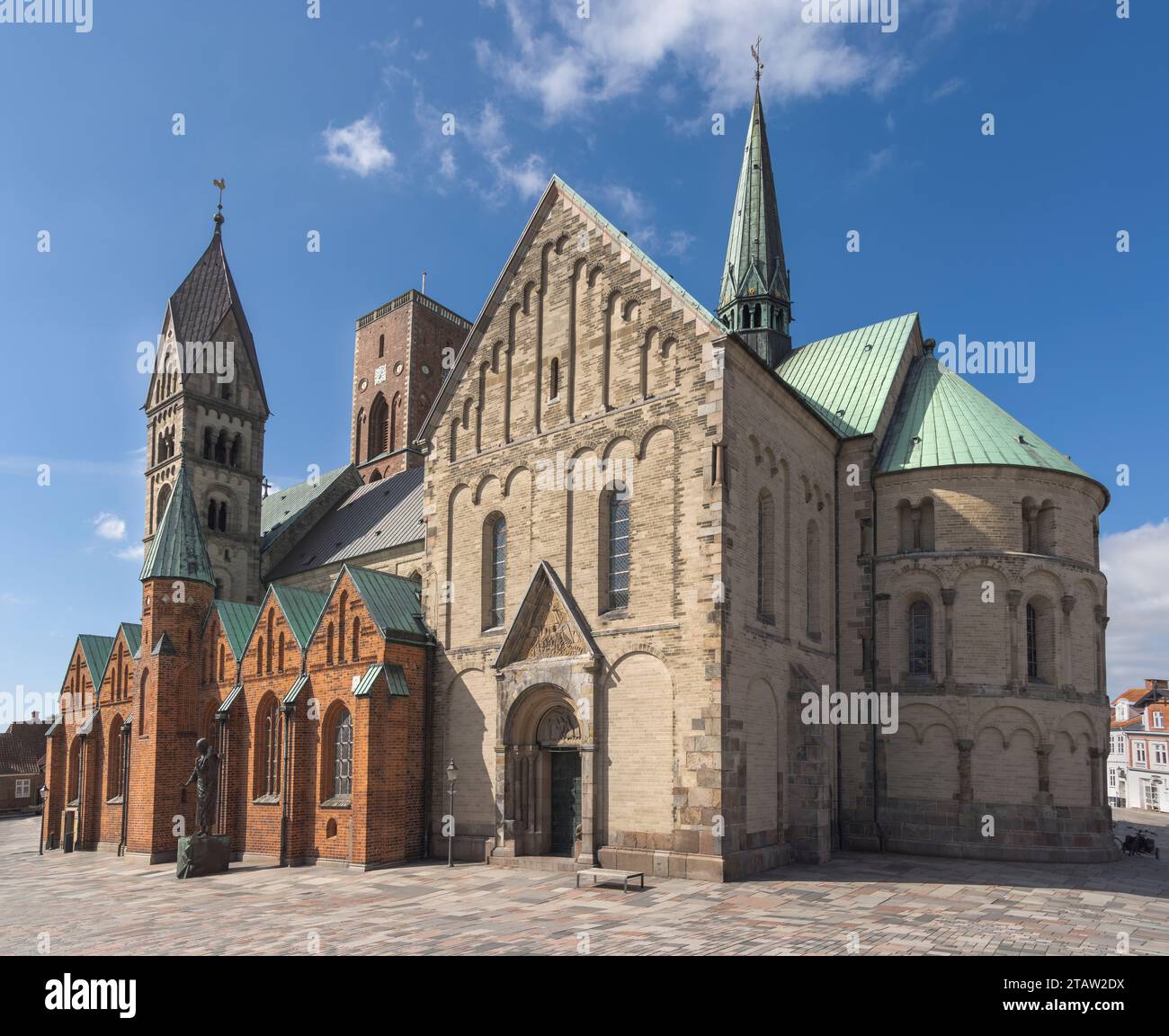 Ribe Cathedral, the most significant Romanesque building in Denmark Stock Photo