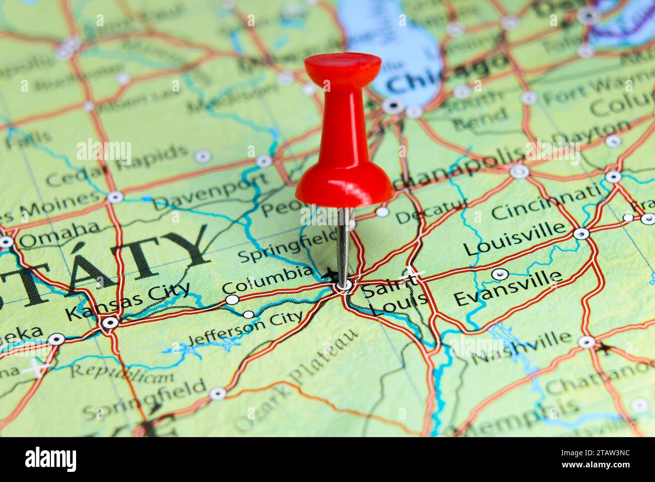 Political map of missouri hi-res stock photography and images - Alamy