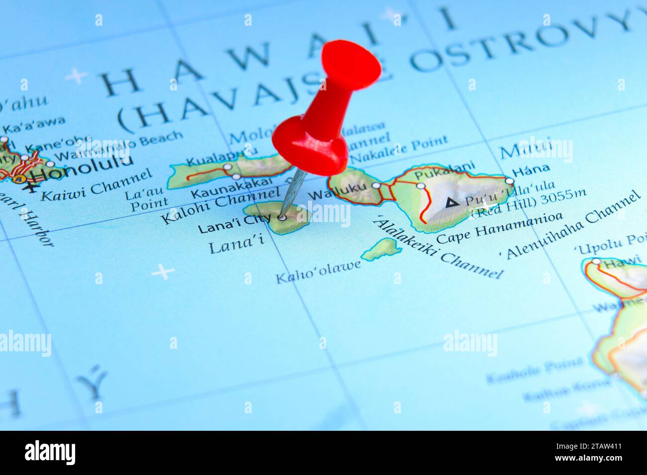 Lanai map hi-res stock photography and images - Alamy