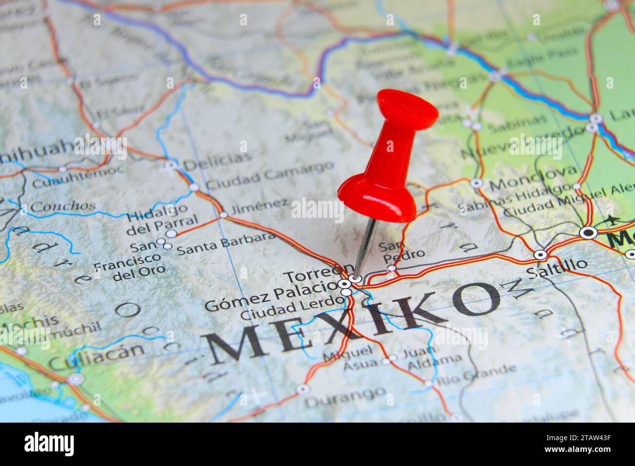 Torreon mexico map hires stock photography and images Alamy